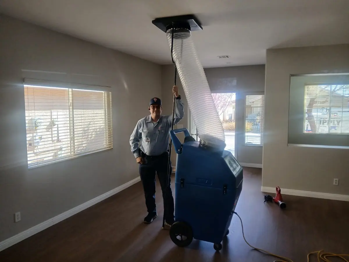 Professional Dryer Vent Cleaning work inside a Lowell home